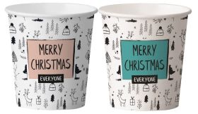 Koffiebeker met Kerst design assorti
